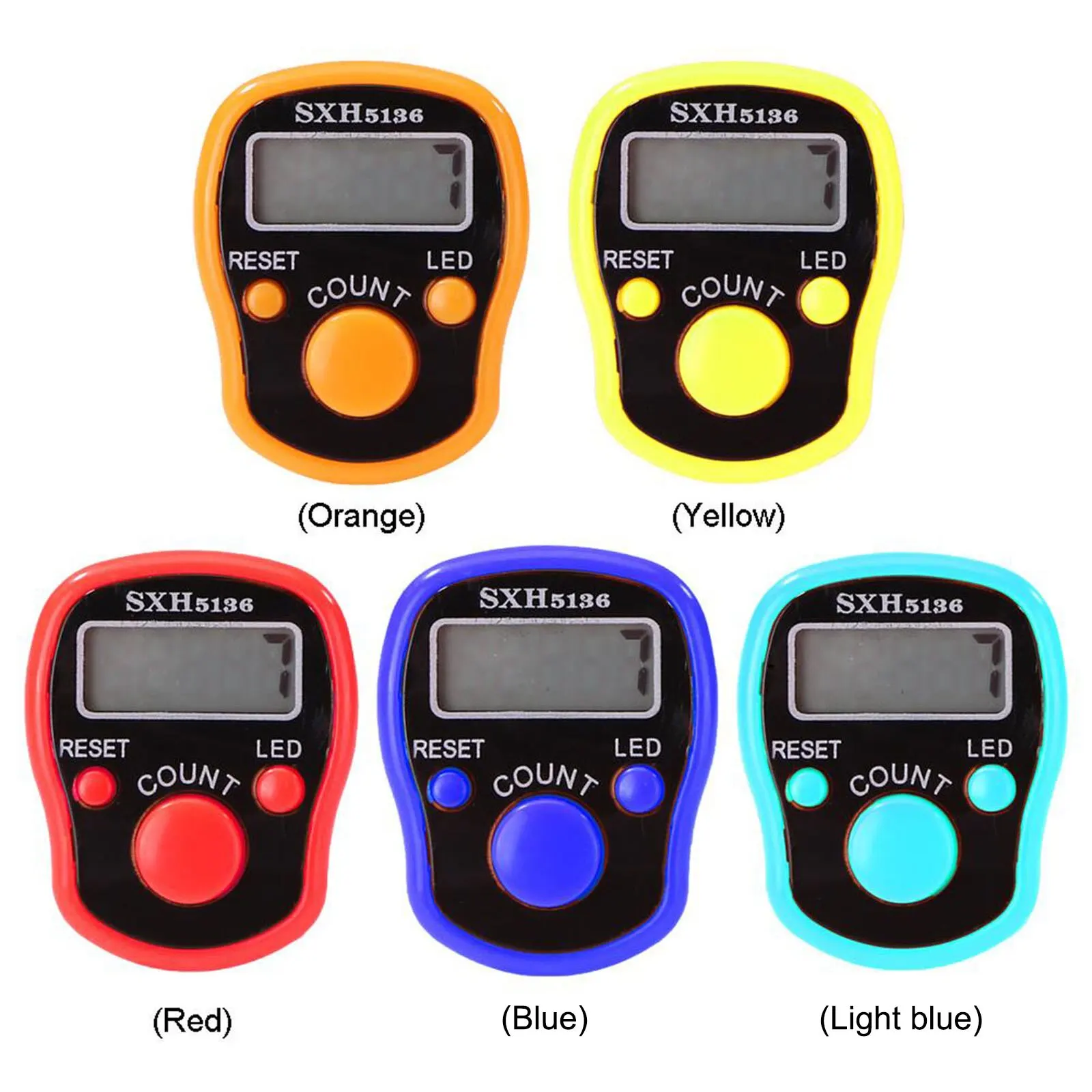 Счетчик пальцев с ЖК дисплеем Видимый ночью ABS пластик предметы буддизма мини