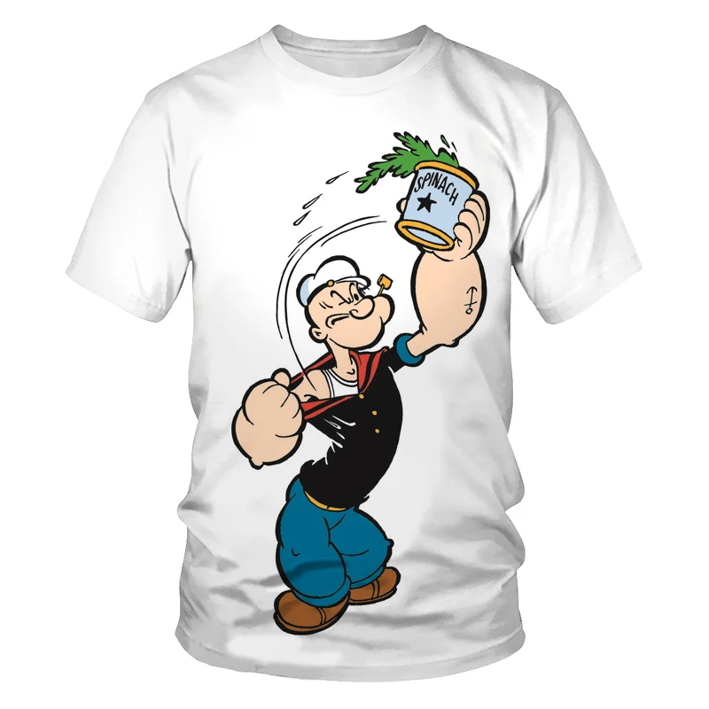 

2021 summer men's short-sleeved T-shirt tops 3D animation printing daily fashion casual men's and women's tops