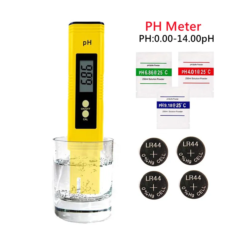 PH-метр цифровой с ЖК-дисплеем точность 0 1 для аквариума бассейна воды вина мочи