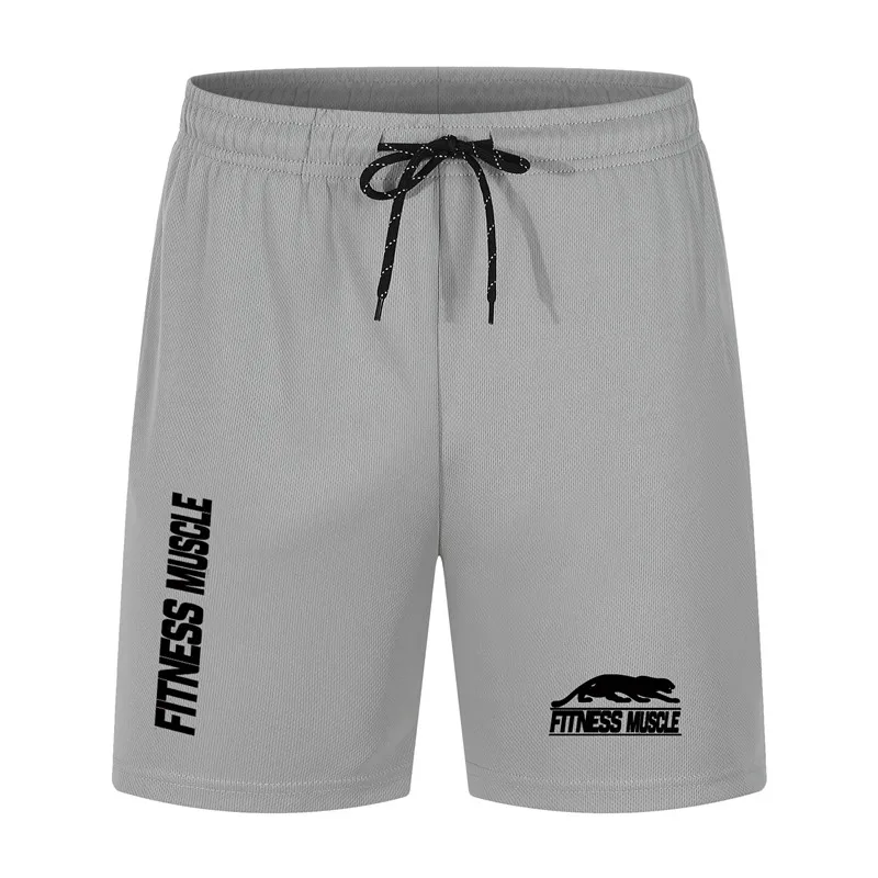 

2021 New Running Sports Shorts Men Summer Mesh Fast-drying Beach Trousers Gym Training Short Swimming Trunks Surf Shorts Male