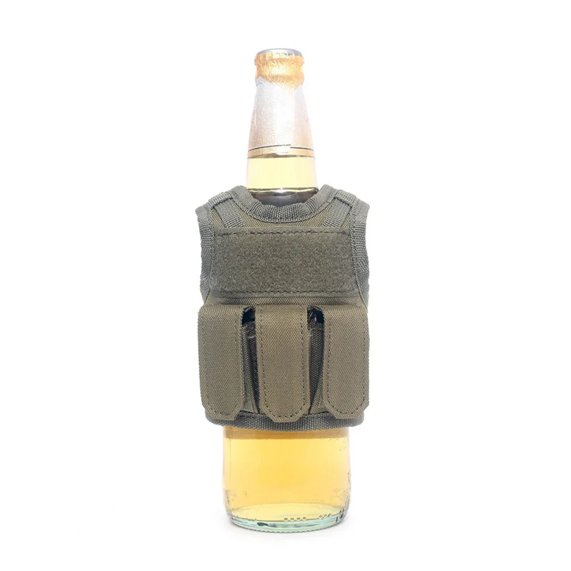 Тактическая пивная бутылка koozie Molle жилет мини оболочка для бутылки держатель охладитель напитков Военная охота вино бутылочное пиво жилеты