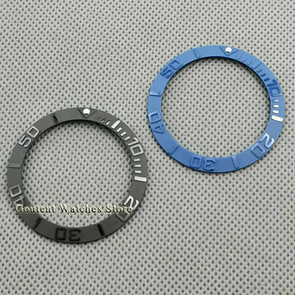 

New 40mm Watch Bezel Black/Blue Ceramic Bezel Insert Fit 43mm parnis Automatic Watch