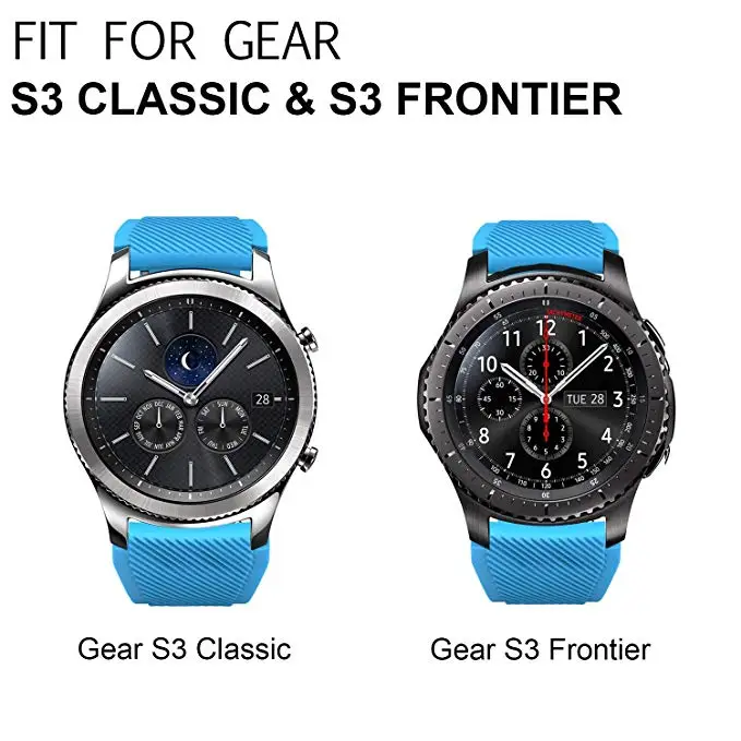 Galaxy watch 46 мм ремешок для samsung gear s3 frontier 22 мм ремешок для часов мягкий силиконовый ремешок для часов браслет умный ремешок для часов gear S 3