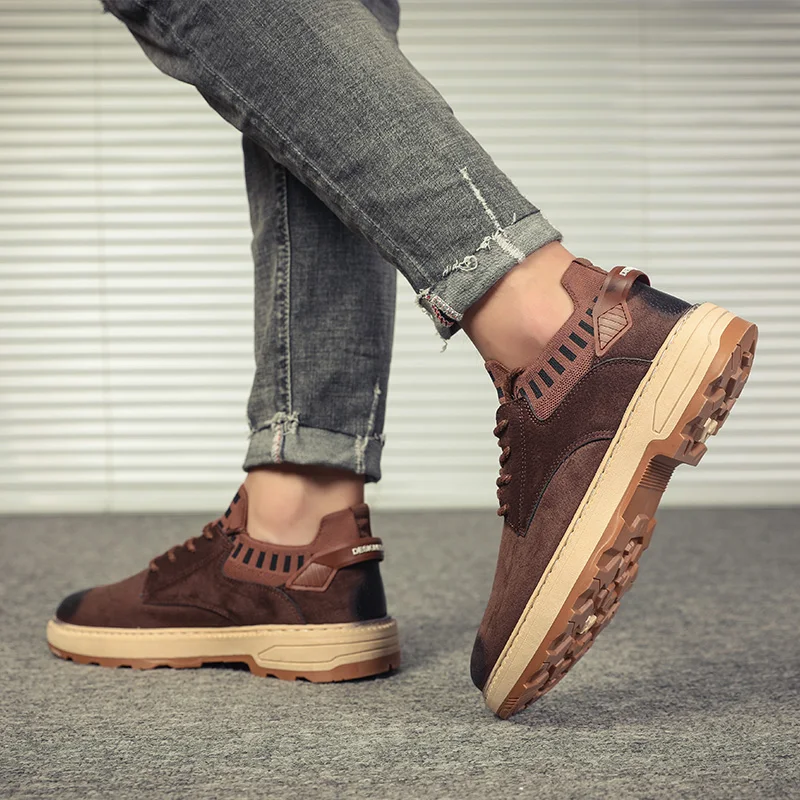 Мужские легкие кроссовки Повседневная Удобная обувь на плоской подошве с
