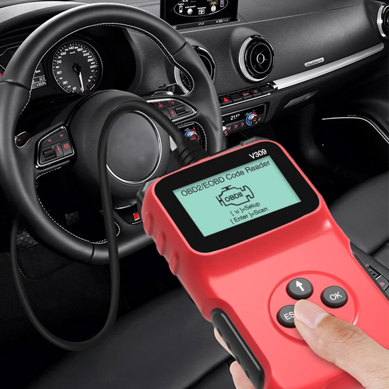 

Car Diagnostic Tool V309 Read Code Card Reads Car Fault Code Erase Fault Code Checks Vehicle Information Car Scanner