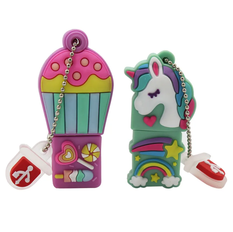 TEXT ME Cartoon 64GB cute hot air balloon unicorn USB Flash Drive 4GB 8GB 16GB 32GB Pendrive 2.0 Usb stick | Компьютеры и офис