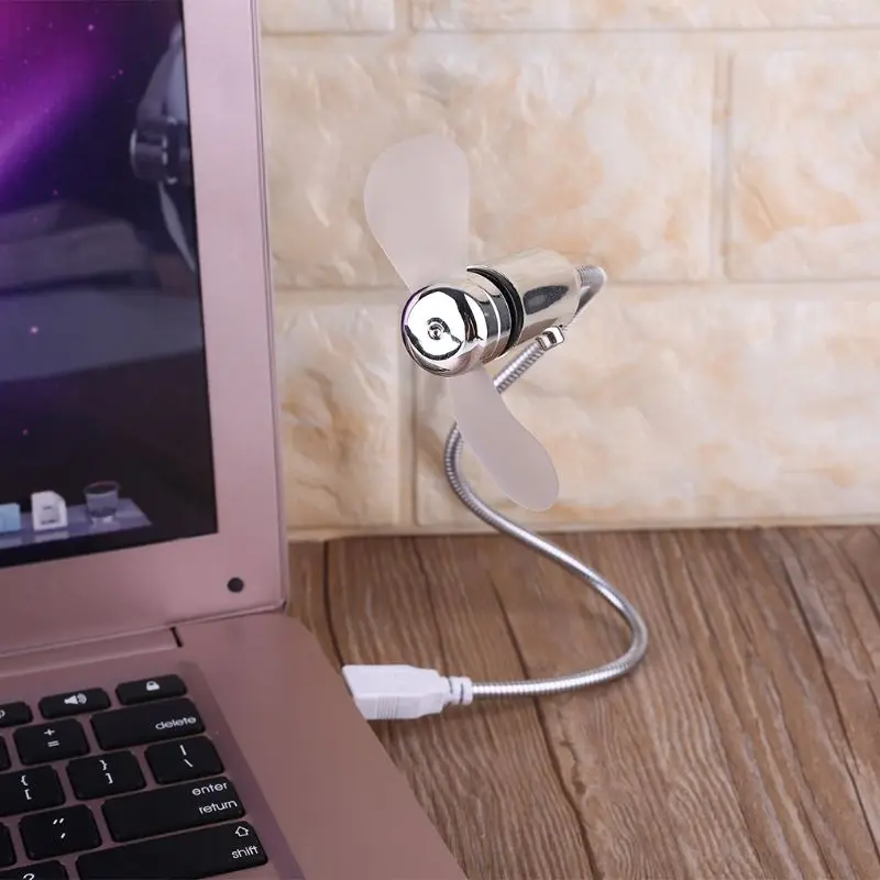 

New high quality plug and play laptop switch type flexible USB cooling fan energy saving adjustable metal hose
