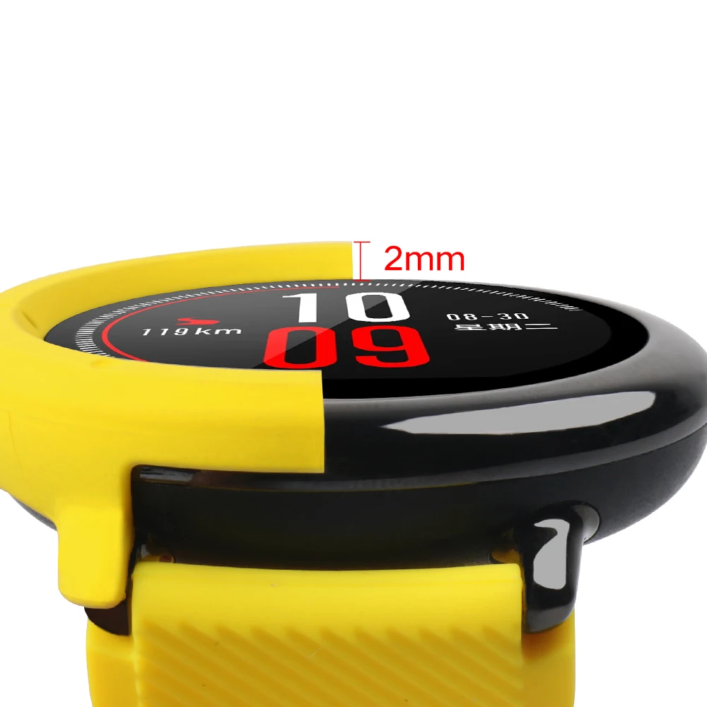 Тонкий чехол SIKAI с рамкой для Xiaomi Huami Amazfit Pace Сменный Чехол часов из ПК защитные
