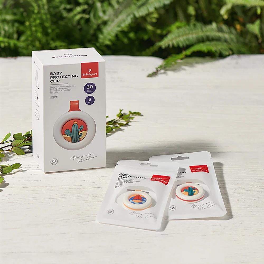 

BC Babycare 3pcs Baby Mosquito Repellent Buckle Kids Adult Indoor Outdoor Non Toxic Plant Essential Oil Repellent Pest Reject
