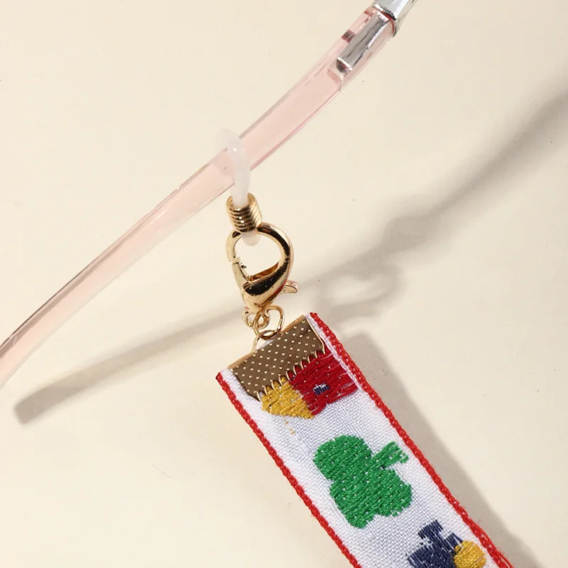 Новый тканевый брелок для очков с рисунком омаров застежка маска цепочка