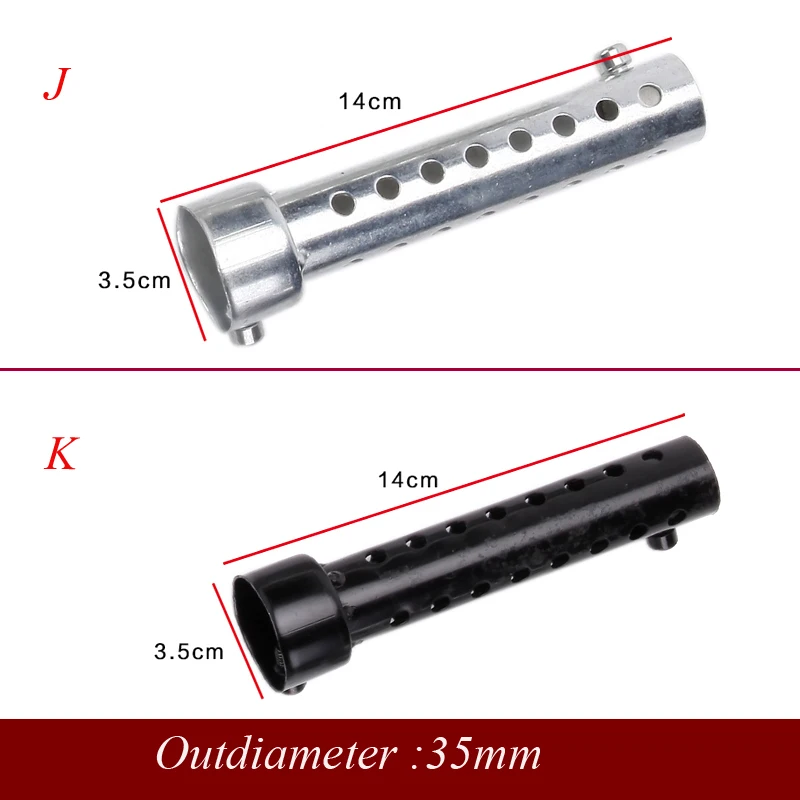 Универсальный глушитель с выхлопной трубой глушителя 35 мм 42 45 48 60 настраиваемый Db