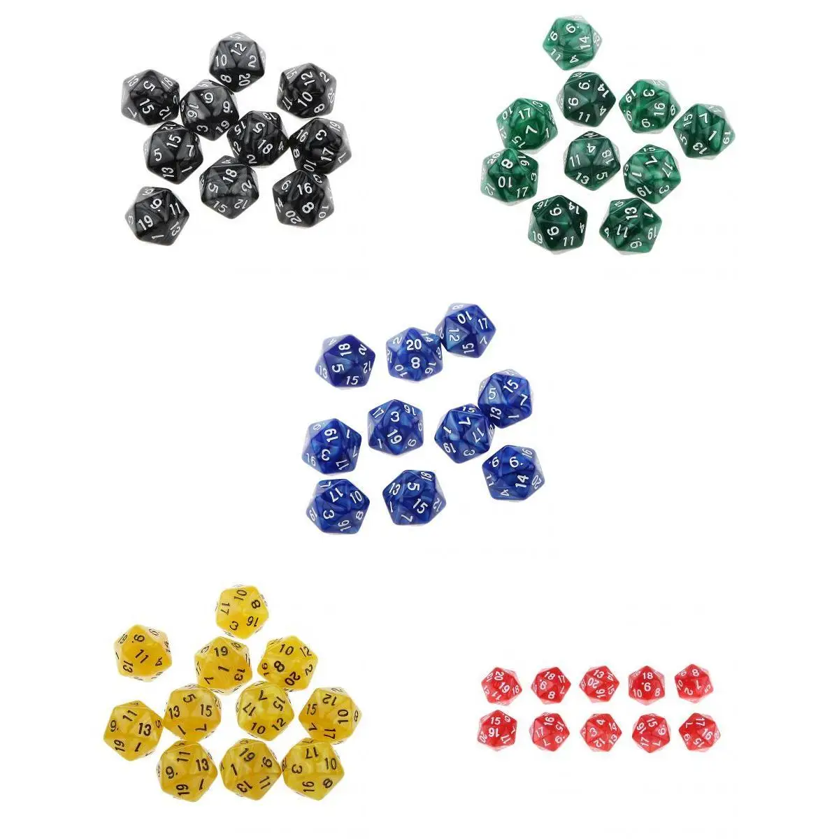Набор Игральных кубиков 50 шт. D20 игра D & ррг вечерние Клубные аксессуары для