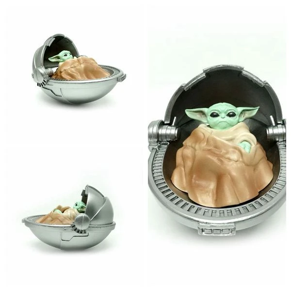 Фигурка Yoda Baby из аниме Звездные войны мастер рыцаря джедая йода с световым мечом