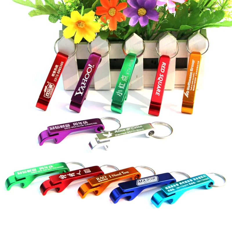 300 металлическая алюминиевая открывалка для бутылок брелок персонализированная