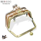 14 см аксессуары для сумок винтовая рамка для кошелька для женщин ручка клатч DIY металлическая застежка-поцелуй замок с ручками рамка фурнитура