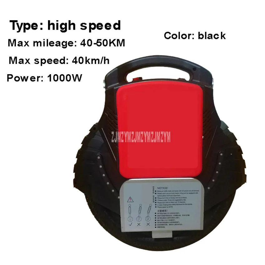 high speed black 500 Вт/1000 Вт самобалансирующийся Одноколесный скутер для взрослых/детей, Одноколесный электрический скутер со встроенным Bluetooth динамиком, аккумулятор 60 в - Цвет: high speed black
