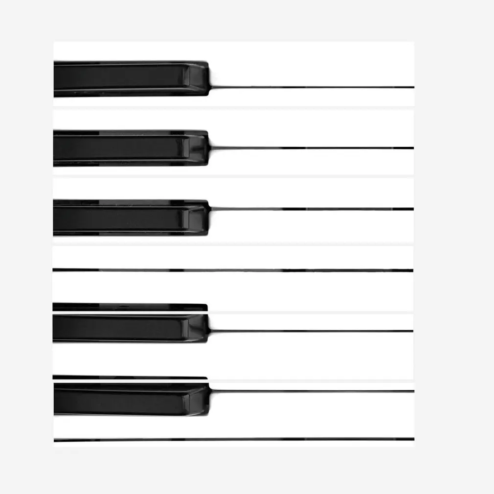 DIY 3D наклейки на лестницу лестницы черно-белые клавиши пианино Наклейка стену