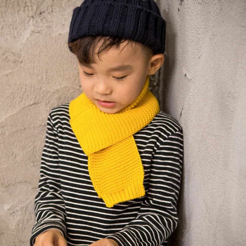 

winter warm knitting scarf children cashmere neck wraps for kids boys girls thick children's neckerchief