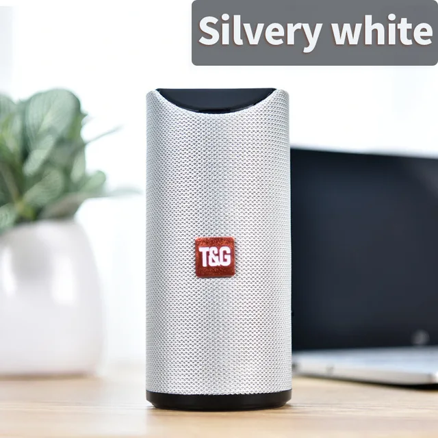 TG silver TG портативный Bluetooth динамик Открытый громкий динамик беспроводной мини Колонка 3D 10 Вт стерео музыка объемный Поддержка FM TFCard бас-бокс - Цвет: TG silver