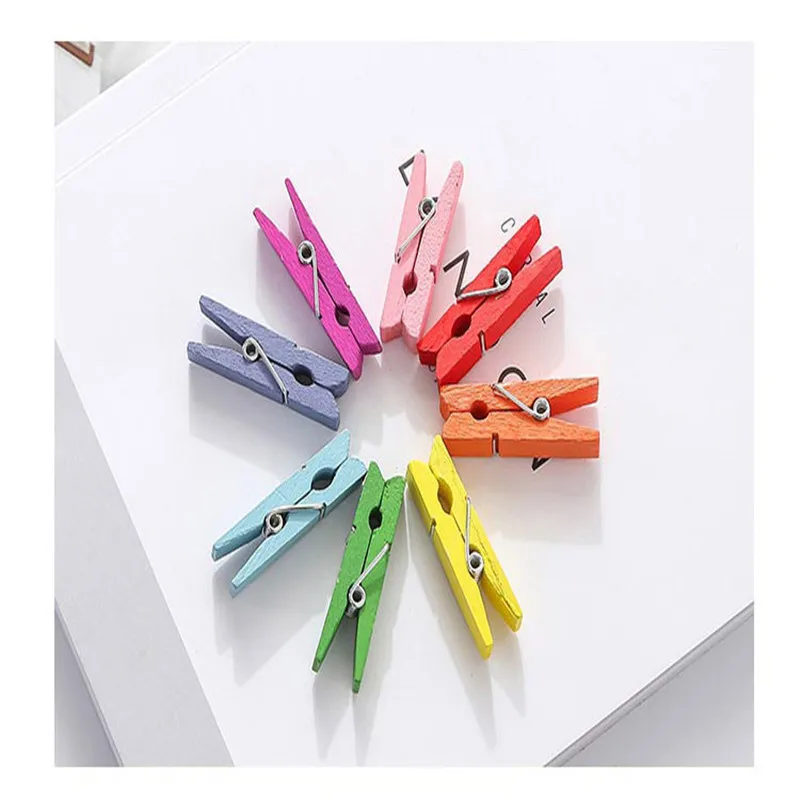 5 шт смешанные цвета Цвет мини деревянный колышек контактный прищепка для декора