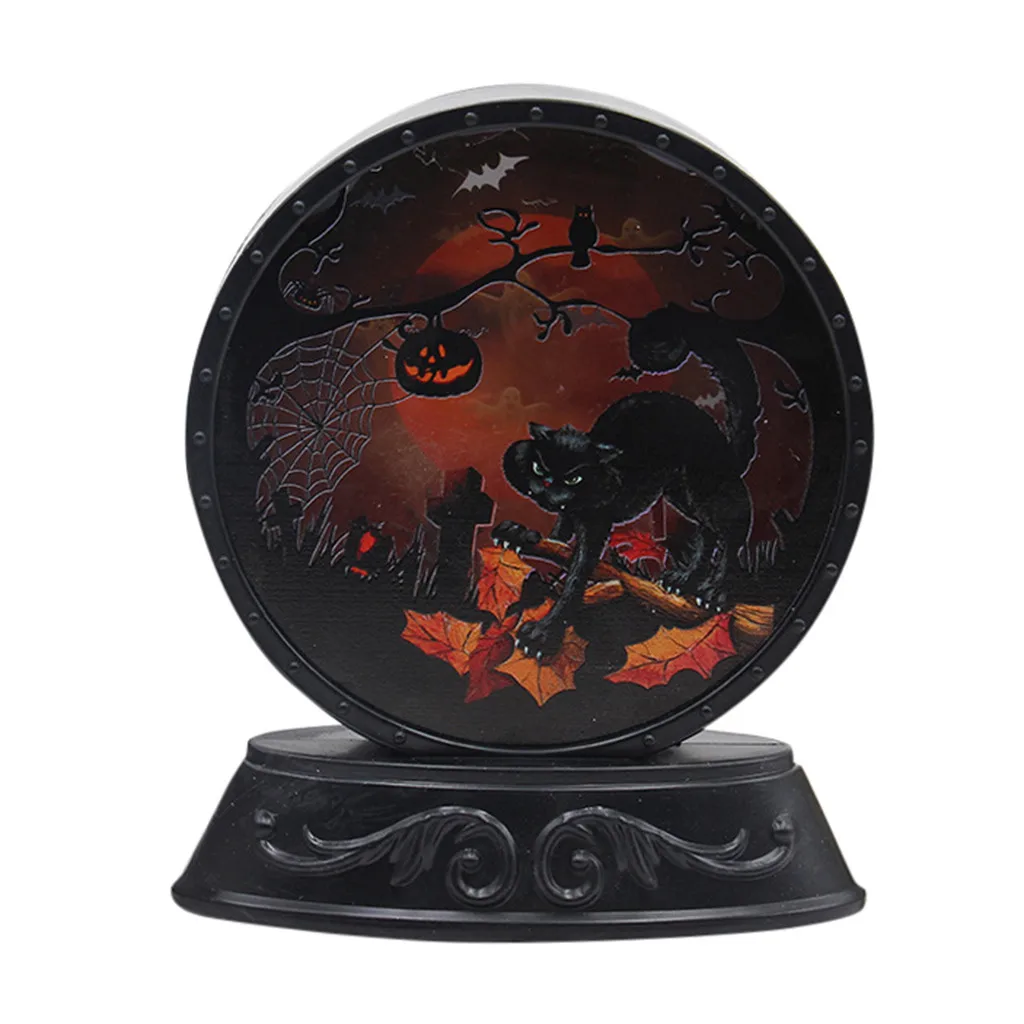 Halloween Pumpkin Vintage Light Lamp Door Room Decoration LED Lantern Party Home Props Flame Supplies | Лампы и освещение