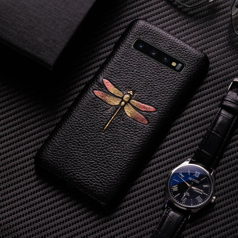 Dragonfly Чехол для телефона для samsung Galaxy A50 A70 S7 S8 S9 S10 Plus, Note 8, 9, 10, изображение животного текстура чехол для A30 A40 A5 A7 A8 - Цвет: Dragonfly