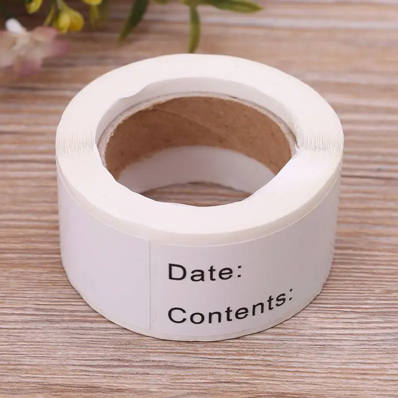 

125pcs/roll Home kitchen Food Storage Labels Refrigerator Freezer Adhesive Sticker DIY 2020 New