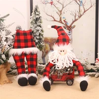 christmas tree decorations santa claus doll elf hug tree holiday home shopping mall decoration supplies plush toys