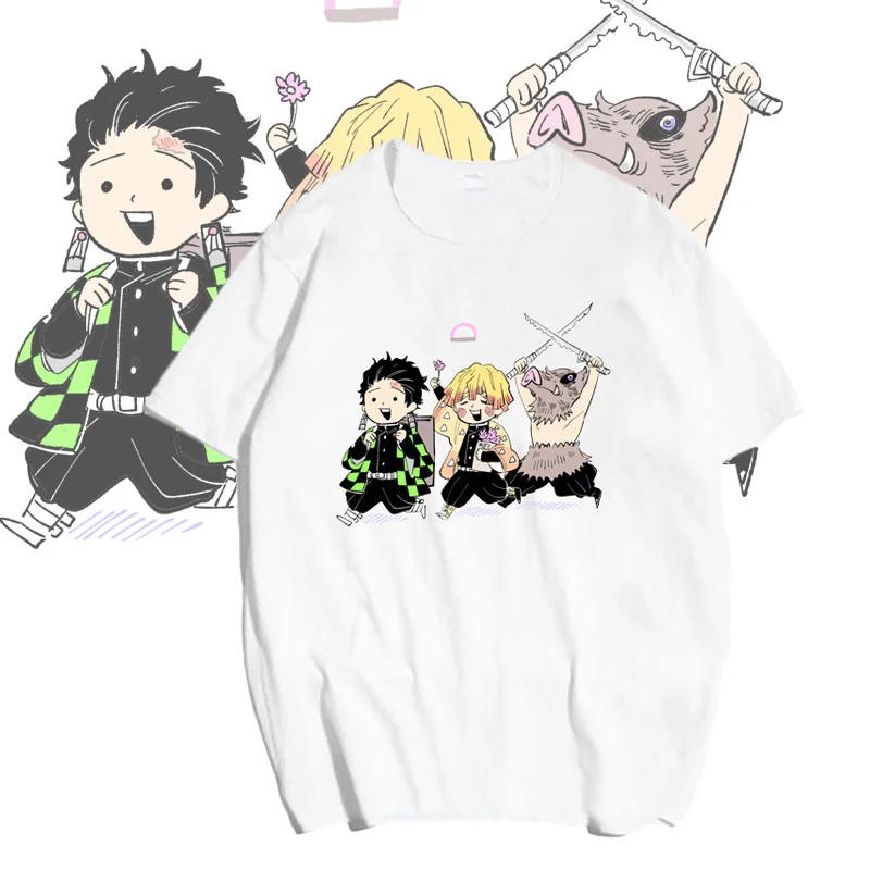 Футболка для косплея Cosroad с рассекающим демонов: Kimetsu No Yaiba костюмы Kamado Tanjirou Nezuko