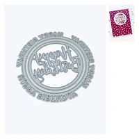 round of happy metal chair cutting dies craft embossing make paper greeting card making template diy handmade 2021 new arriver