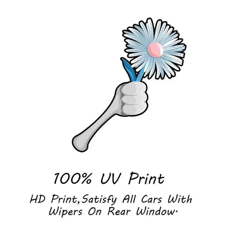 Креативная наклейка на заднее стекло автомобиля переводная картинка с