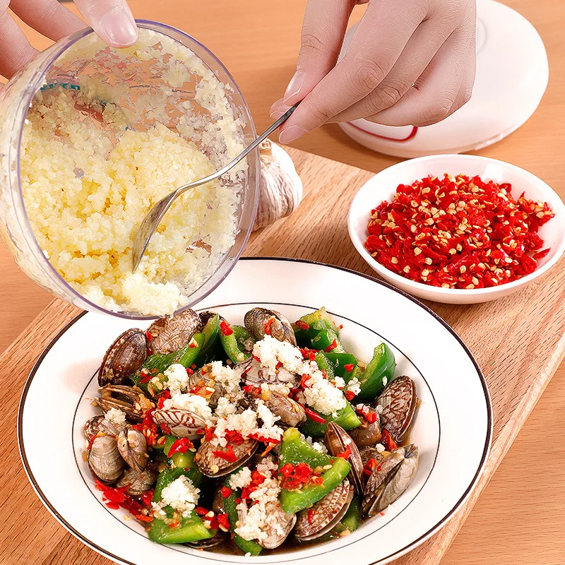 

New Mini Stainless Steel Garlic Press Multi-function Garlic Cutter Garlic Cutter Kitchen Tools Artifact Manual Garlic Machine