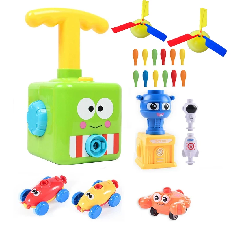 

Two-in-one New Power Balloon Car Toy Inertial Power Balloon launcher Education Science Experiment Puzzle Fun Toys for Children