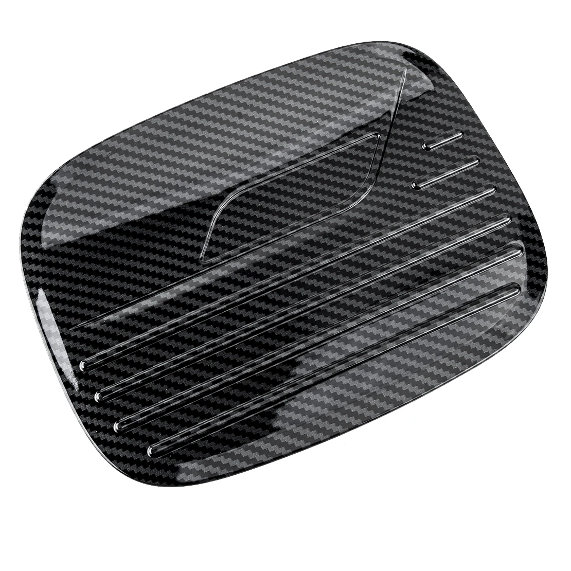 

Автомобильная Черная задняя левая Крышка для топливного бампера, стильная отделка из углеродного волокна ABS, подходит для Ford Explorer 2020-2021