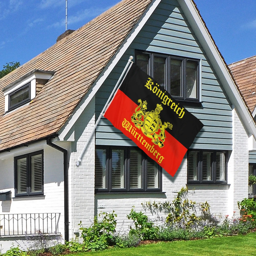 Немецкое Королевство вюрттемберга флаг лодки Banner 3x5 футов | Дом и сад