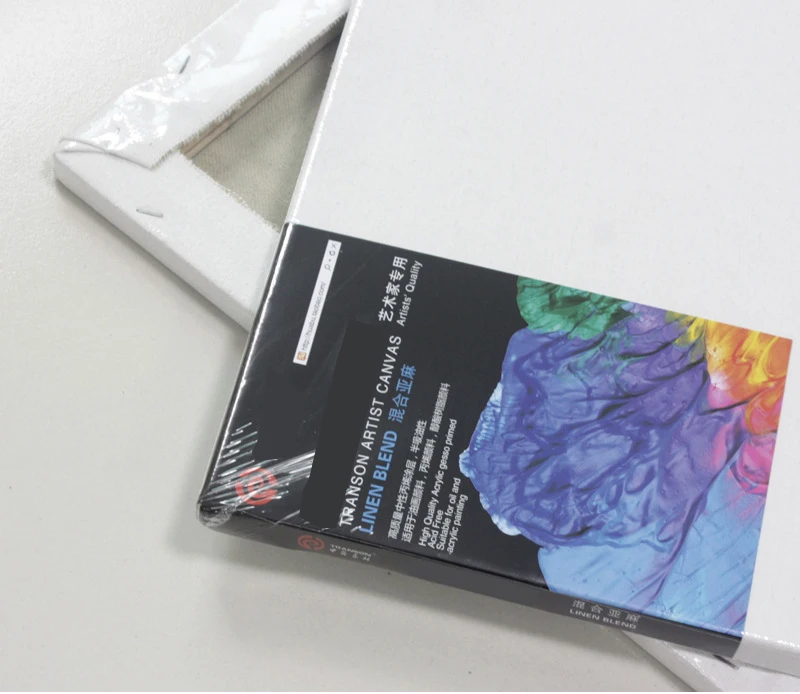 Льняная смесь грунтованный чистый холщовый слой высокого качества картина