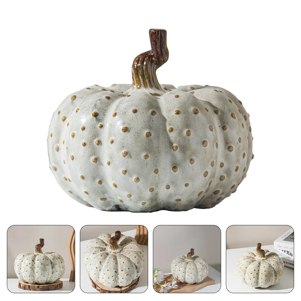 

1Pc Decorative Pumpkin Ornament Desktop Pumpkin Decor Landscape Pumpkin