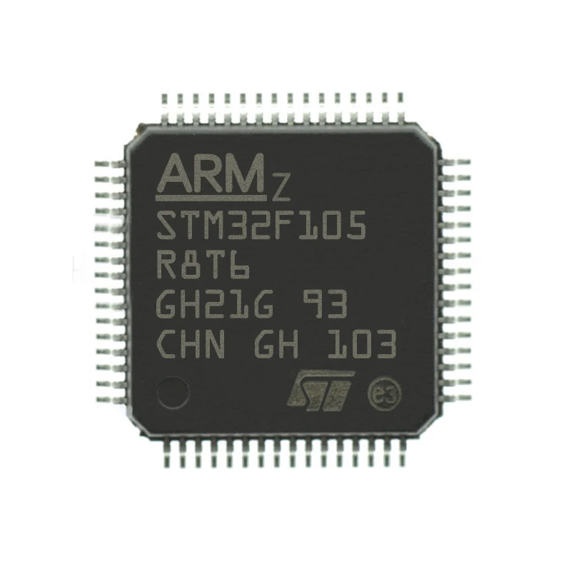 1-100 PCS STM32F105R8T6 LQFP-64 STM32F105 ARM Cortex-M3 32-bit Microcontroller MCU New Original