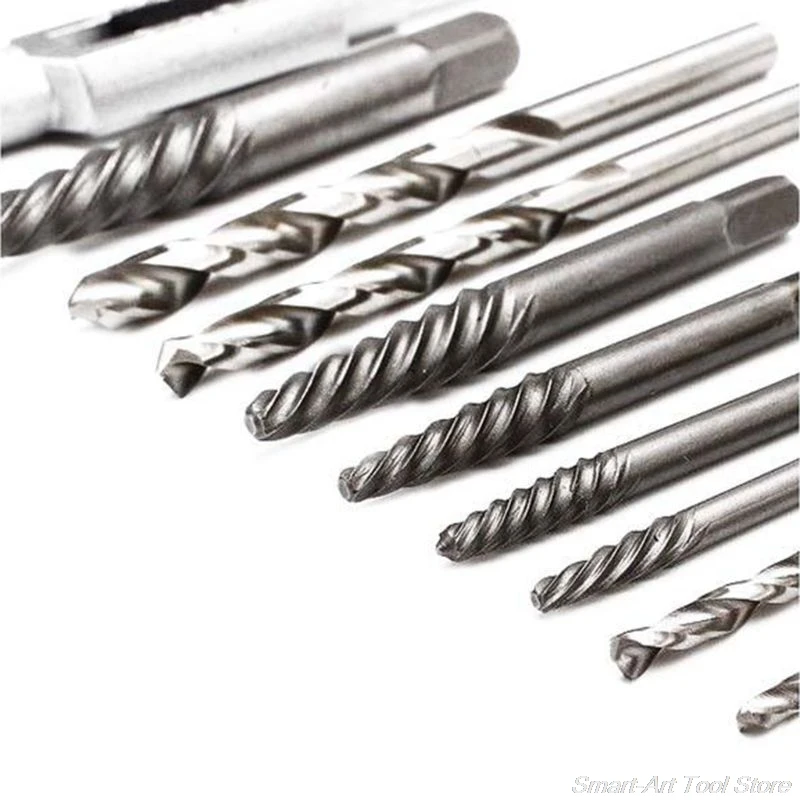 

11Pcs/Set 3mm -10mm High Hardness Damaged Broken Screw Extractor Drill Bit Bolt Stud Remover Tool J27 21 Dropshipping