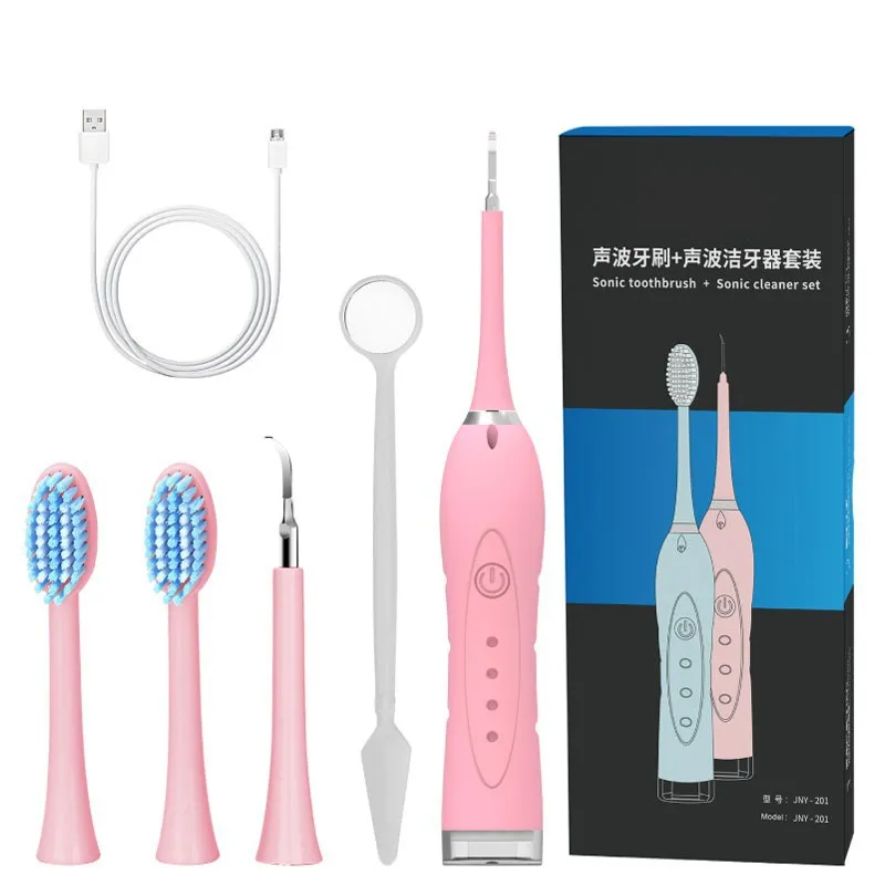 

Oral Irrigator Electric Toothbrush 2 In 1 USB Rechargeable Water Flosser Portable Dental Water Jet Waterproof Teeth Cleaner