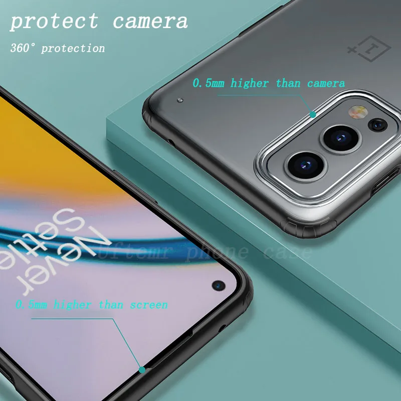 bumper matte phone case for oneplus nord 2 5g ce 8t cover hard pc armor back cover for one plus nord2 8 9 7t pro n10 n100 cases free global shipping