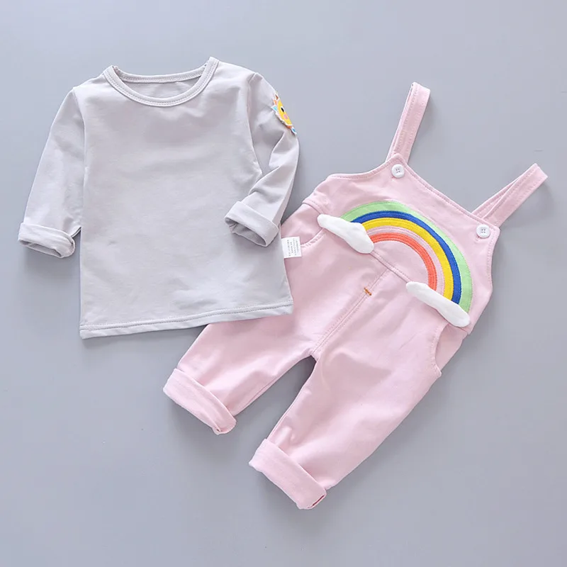 Модная весенне осенняя одежда для маленьких мальчиков и девочек Детская