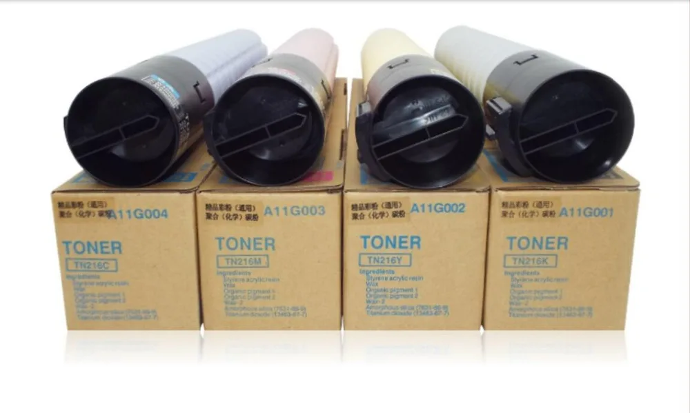 Новый набор картриджей с цветным тонером TN216 совместимый KONICA MINOLTA bizhub C220 C280 c360 c7722