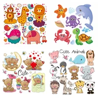 cartoon animal patches set childrens clothing patches a level washable heat press applique