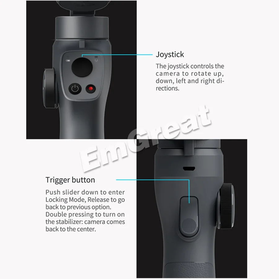 Funsnap захвата 2 3-Axis смартфон ручной шарнирный стабилизатор для камеры для iPhone XS X 8 Xiaomi samsung S9 S8 экшн Камера PK гладкой 4