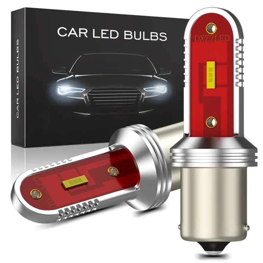 CSP 12SMD серии 1156 ba15s T20 7440 7443 1157 Белый Светодиодный лампочки Canbus без ошибок дизайн
