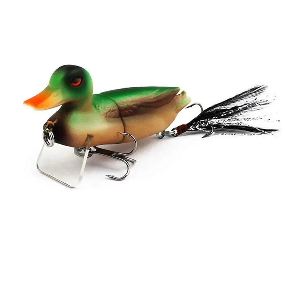 Новинка 3D самоубийца плавающая утка бас Мускусная щука рыболовная приманка