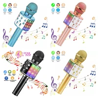 bluetooth wireless microphone handheld karaoke mic usb mini home ktv for music professiona speaker player singing recorder mic