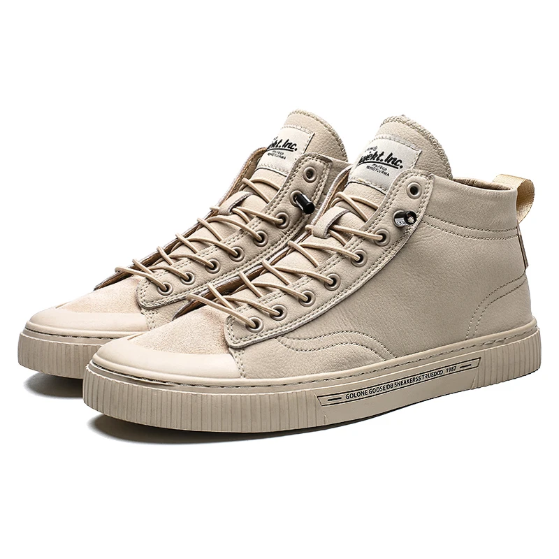 Уличные туфли Мужские высокие кроссовки zapatillas hombre Новая однотонная мужская