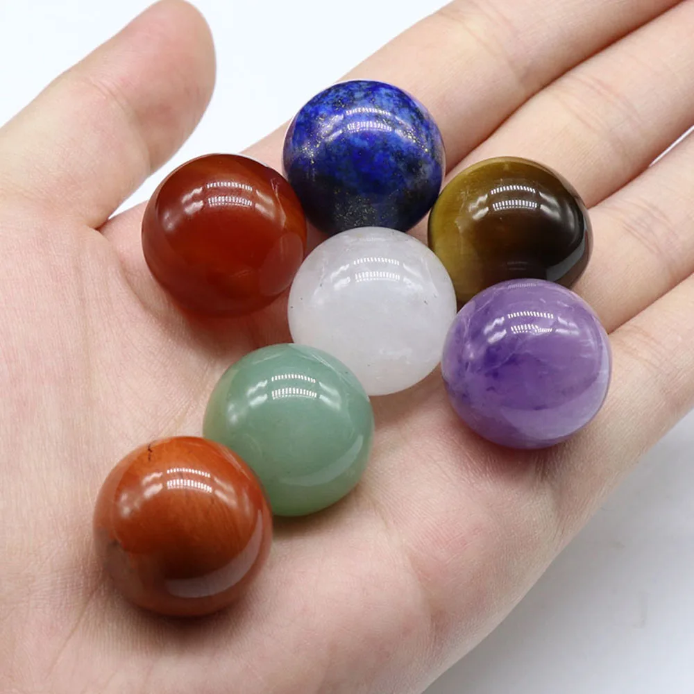 

Natural Crystals Stone Furnishing Articles The Seven Chakras Crystal Ball Rough Rock Reiki Healing Stone Home Decoration Gift
